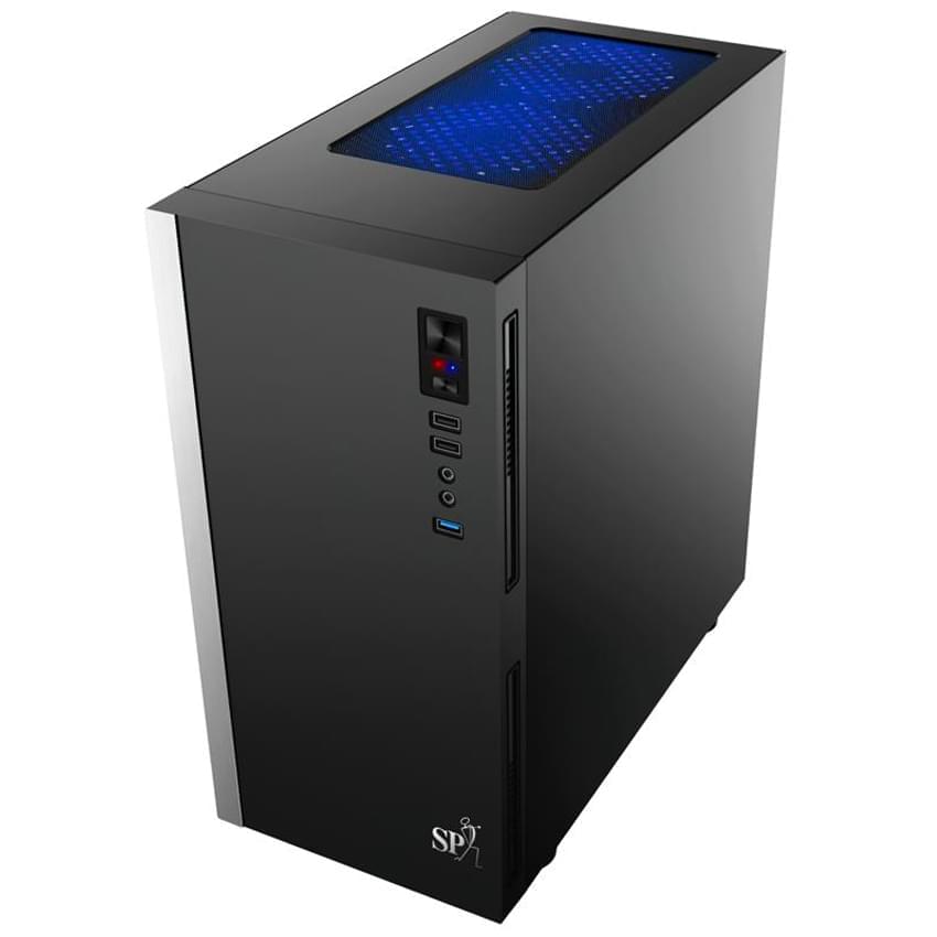 Gabinete Sp Demeanor Cg-7080-C 1 Fans Rgb Negro Atx Mid Tower